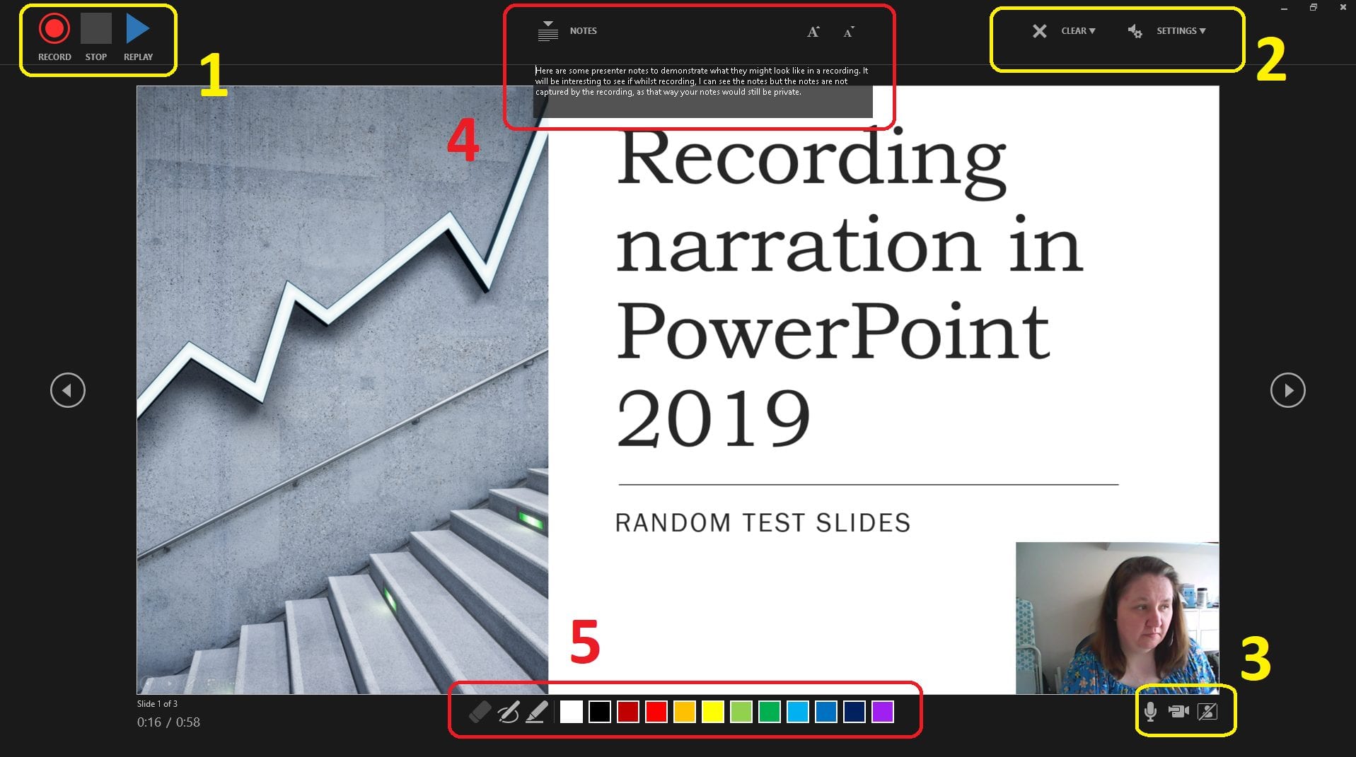 narrating one slide at a time powerpoint for mac